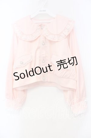 画像: Dear My Love / ビジューレースフリルジャケット M〜L ピンク O-25-11-04-011-EL-JA-OW-OS