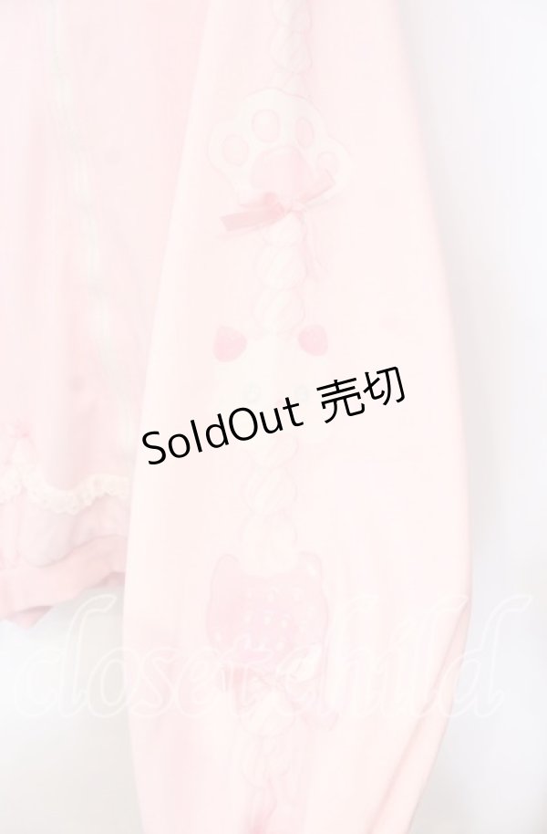 画像3: ACDC RAG / ホイップネコ ZIPパーカー  ピンク O-25-11-04-013-PU-TO-OW-OS (3)