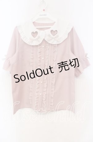 画像: DearMyLove / 選べるくり抜きモチーフブラウス M ピンク O-25-11-04-019-EL-BL-OW-OS