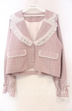 画像: Dear My Love / うさ耳はしごレースフリルジャケット M ピンク O-25-11-04-025-EL-JA-OW-OS