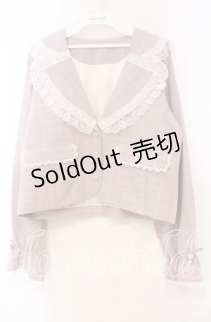 画像: Dear My Love / うさ耳はしごレースフリルジャケット M ピンク O-25-11-04-025-EL-JA-OW-OS