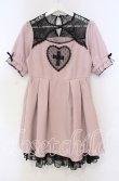画像1: DearMyLove / 闇十字架ハートドットワンピース M ピンク O-25-11-04-026-EL-OP-OW-ZT178 (1)