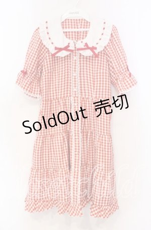 画像: 【SALE】DearMyLove / 選べる丈ティアードワンピース M アカ O-25-11-04-027-EL-OP-OW-ZT249