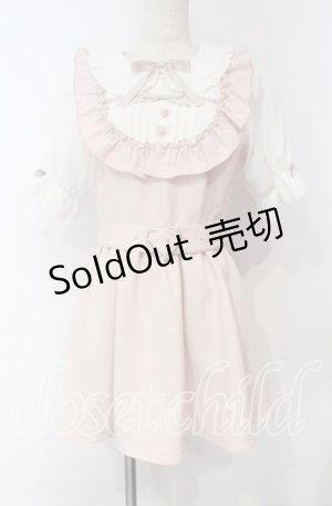 画像: DearMyLove / お茶会フリルハートリボンワンピース M　ミニ丈 ピンク O-25-11-04-029-EL-OP-OW-OS