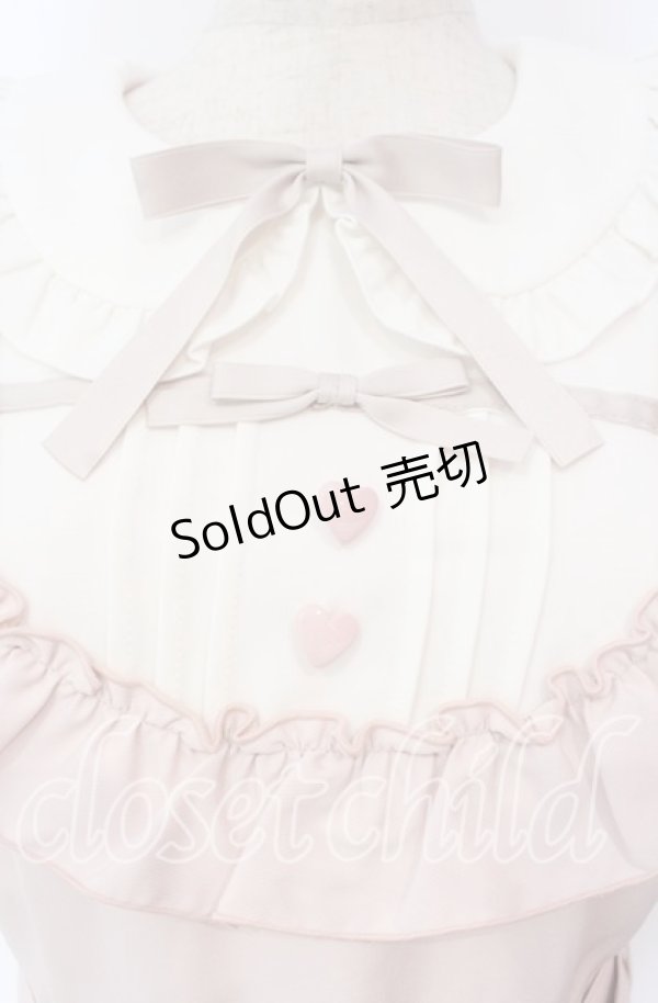 画像2: DearMyLove / お茶会フリルハートリボンワンピース M　ミニ丈 ピンク O-25-11-04-029-EL-OP-OW-OS (2)