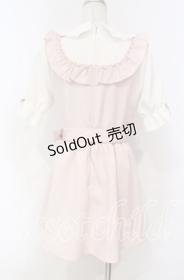 画像3: DearMyLove / お茶会フリルハートリボンワンピース M　ミニ丈 ピンク O-25-11-04-029-EL-OP-OW-OS (3)