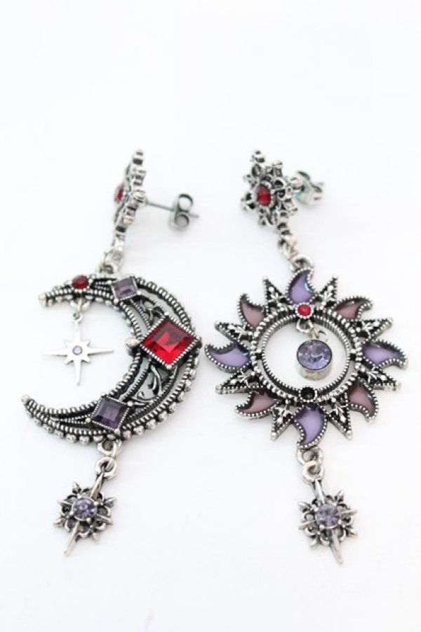 画像1: axes femme / アラビアン２ＷＡＹピアス  ガンメタ O-25-11-06-046-AX-AC-IG-ZT422-F004 (1)