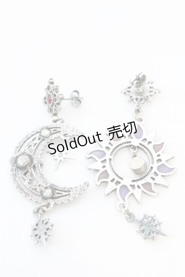 画像2: 【SALE】axes femme / アラビアン２ＷＡＹピアス  ガンメタ O-25-11-06-046-AX-AC-IG-ZT422-F004 (2)