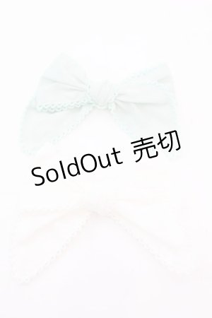 画像: PINK HOUSE / グラデーションリボンブローチ  ライム・ホワイト O-25-11-06-050-LO-ZA-OW-OS