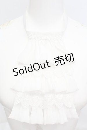 画像: abilletage / フリルジャボ  ホワイト O-25-11-06-053-GO-ZA-OW-OS