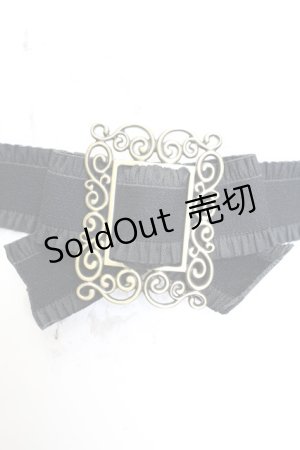 画像: sha＊lan＊ra / リボンゴムベルト  クロ O-25-11-06-054-LO-ZA-OW-OS