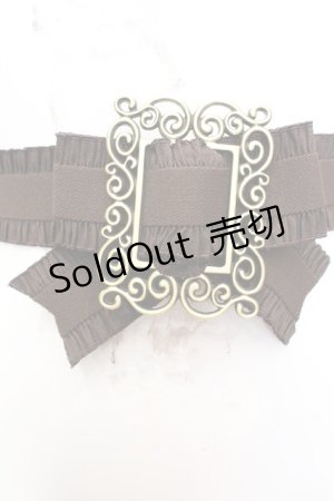 画像: sha＊lan＊ra / リボンゴムベルト  ブラウン O-25-11-06-055-LO-ZA-OW-OS