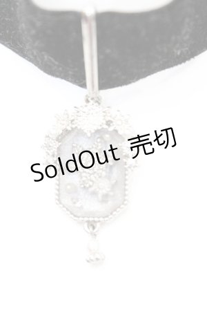 画像: axes femme / スノークリスタルチョーカー  シルバー×クロ O-25-11-06-062-AX-AC-IG-OS