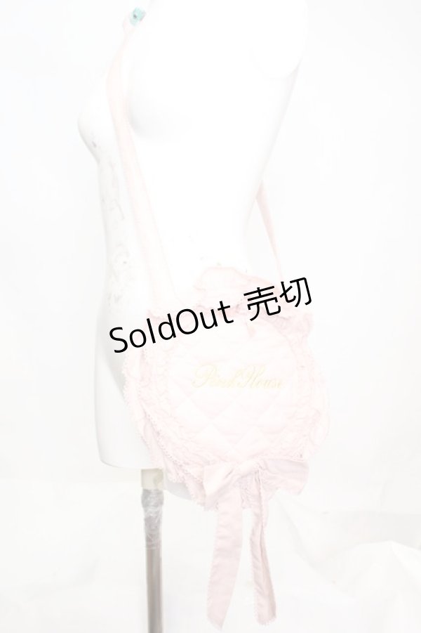 画像2: PINK HOUSE / ロゴ刺繍フリルポシェット  ピンク O-25-11-06-065-LO-BG-IG-OS (2)