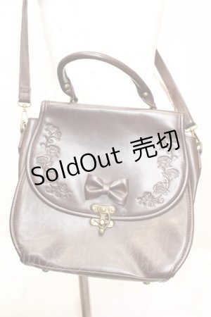 画像: axes femme POETIQUE / クラシカル型押しバッグ  ブラウン O-25-11-06-069-AX-BG-IG-OS