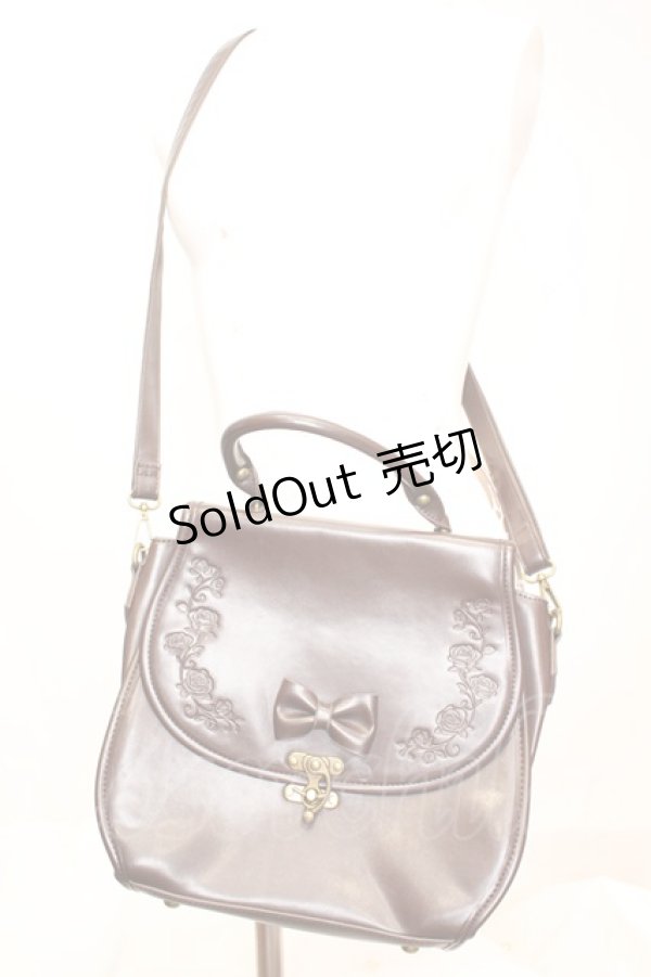 画像3: axes femme POETIQUE / クラシカル型押しバッグ  ブラウン O-25-11-06-069-AX-BG-IG-OS (3)