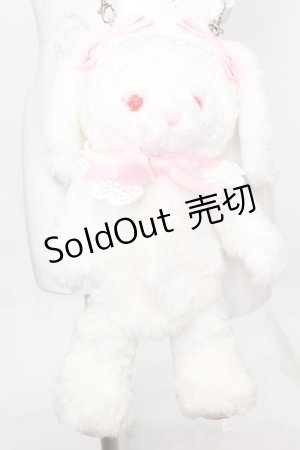 画像: BABY,THE STARS SHINE BRIGHT / うさくみゃポシェット  シロ×ピンクリボン O-25-11-06-074-BA-BG-OW-OS