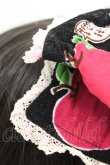 画像3: metamorphose / りんごレース付リボンヘッドドレス  クロ O-25-11-06-011-ME-AC-IG-OS (3)