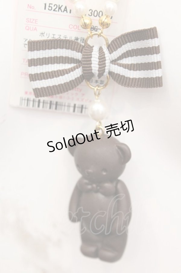 画像1: Angelic Pretty / Cream Cookie Bearネックレス  ブラウン O-25-11-06-016-AP-AC-IG-OS (1)