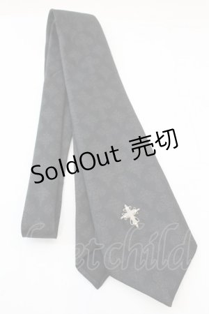 画像: BPN / クロスジャガードネクタイ  ブラック O-25-11-06-021-GO-ZA-IG-OS