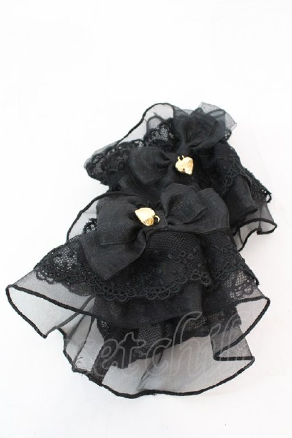 画像1: Angelic Pretty / フェアリーハートチャームお袖とめ  クロ O-25-11-06-022-AP-ZA-IG-OS (1)