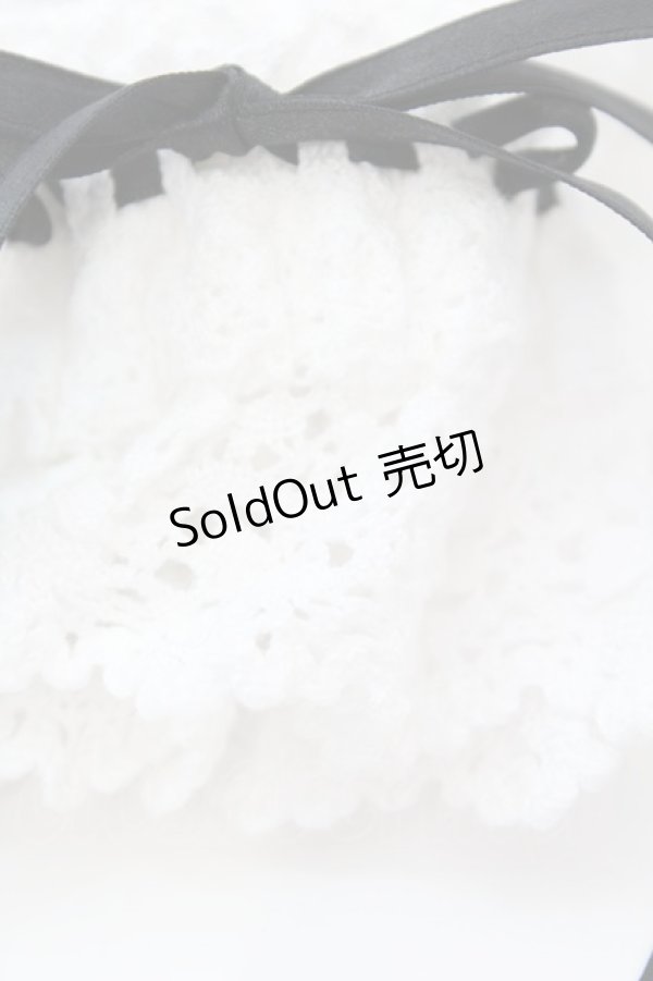 画像2: BABY,THE STARS SHINE BRIGHT / トーションレースお袖とめ  シロ×クロ O-25-11-06-025-BA-ZA-IG-OS (2)