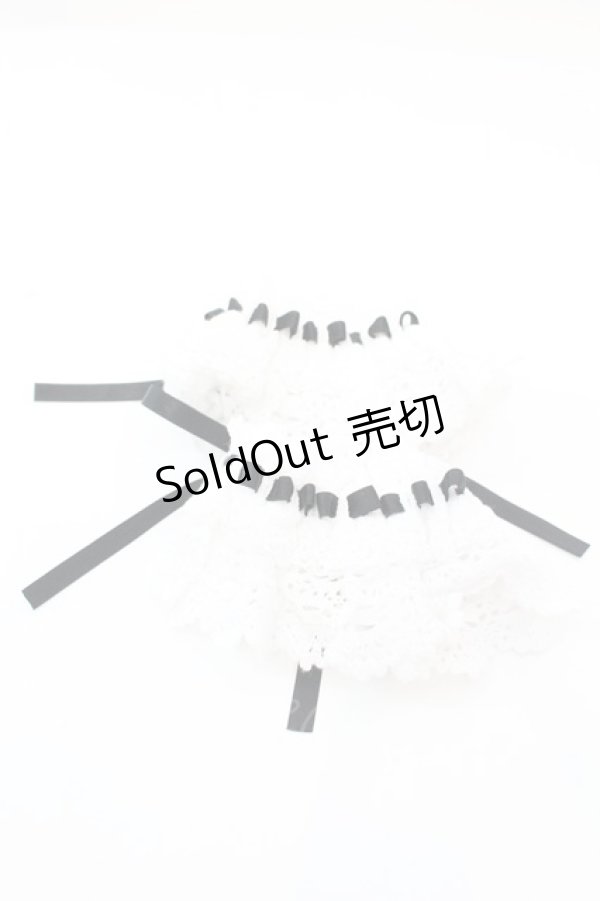 画像3: BABY,THE STARS SHINE BRIGHT / トーションレースお袖とめ  シロ×クロ O-25-11-06-025-BA-ZA-IG-OS (3)