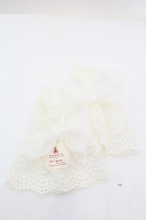 画像1: m petit by misako / AMリボンツキショートAC  オフ O-25-11-06-026-LO-ZA-IG-OS (1)