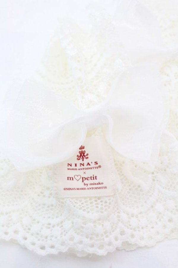 画像2: m petit by misako / AMリボンツキショートAC  オフ O-25-11-06-026-LO-ZA-IG-OS (2)