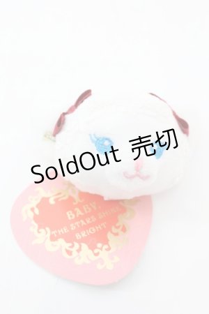 画像: BABY,THE STARS SHINE BRIGHT / ねこくみゃちゃんクリップブローチ  シロ O-25-11-06-029-BA-AC-IG-OS