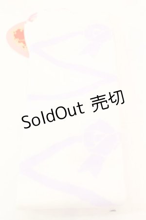 画像: BABY,THE STARS SHINE BRIGHT / レースアップリボン柄オーバーニーソックス  シロ×ラベンダー O-25-11-06-030-BA-ZA-IG-OS