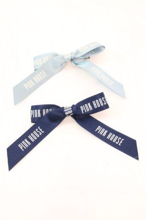 画像: PINK HOUSE / ロゴリボンブローチ配色セット  ブルー系 O-25-11-06-033-LO-AC-IG-OS
