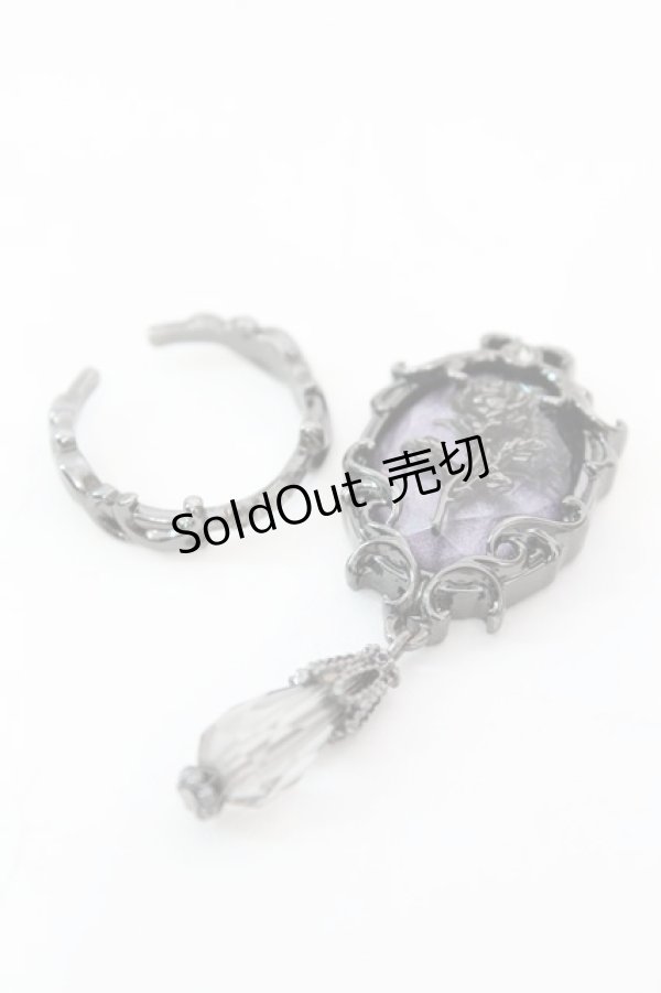 画像1: axes femme / ゴシックローズリング  ガンメタ O-25-11-06-037-AX-AC-IG-OS (1)