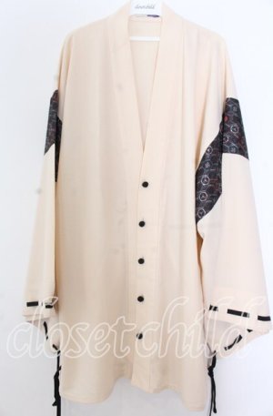 画像: AXES-X / 小紋柄羽織 L アイボリー O-25-11-07-047-LO-TO-IG-OS