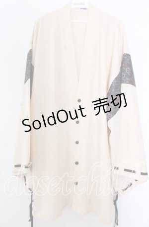 画像: AXES-X / 小紋柄羽織 L アイボリー O-25-11-07-047-LO-TO-IG-OS