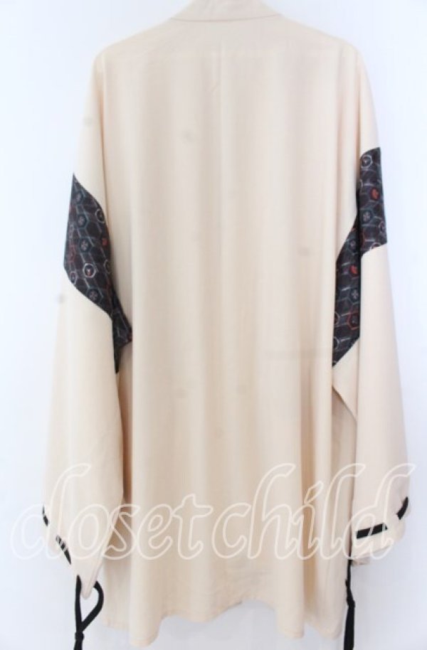 画像3: AXES-X / 小紋柄羽織 L アイボリー O-25-11-07-047-LO-TO-IG-OS (3)