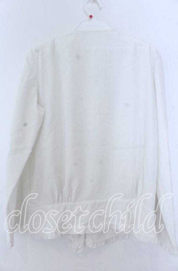 画像2: INGEBORG / タック＆リボン使いブラウス  シロ O-25-11-07-051-LO-BL-OW-OS (2)