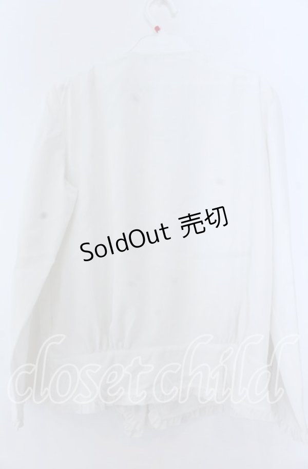 画像2: INGEBORG / タック＆リボン使いブラウス  シロ O-25-11-07-051-LO-BL-OW-OS (2)