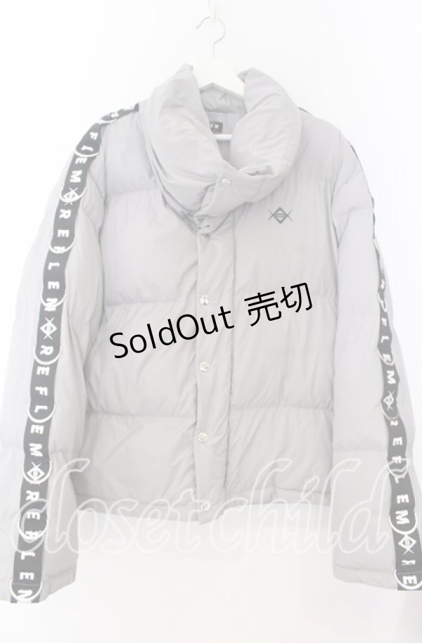 画像1: REFLEM / ボリュームネックDカンショート丈中綿ジャケット F グレー O-25-11-07-057-PU-JA-OW-OS (1)