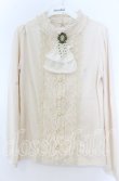 画像1: axes femme / スタンドカラーレースプルオーバー  アイボリー O-25-11-07-062-AX-TO-IG-OS (1)