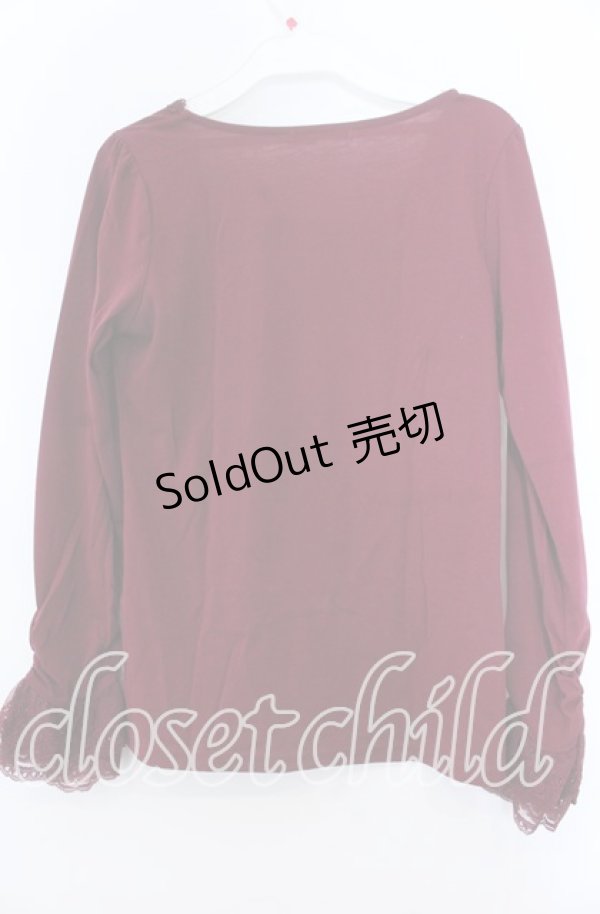 画像2: axes femme / 胸レースデザインインナー  ワイン O-25-11-07-065-AX-TO-IG-OS (2)