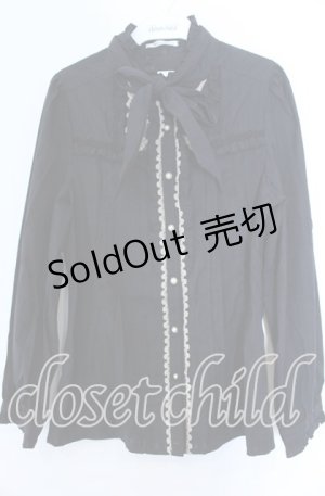 画像: axes femme / タックブラウス Ｌ クロ O-25-11-07-068-AX-BL-IG-OS