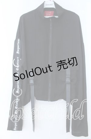 画像: Jamie エーエヌケー / ロゴテープシースルージャケット  クロ O-25-11-07-073-LO-TO-IG-OS