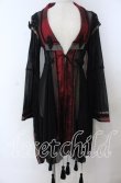 画像1: Ozz oneste / 流水羽衣天女羽織  ブラック×レッド O-25-11-07-074-OO-TO-IG-OS (1)