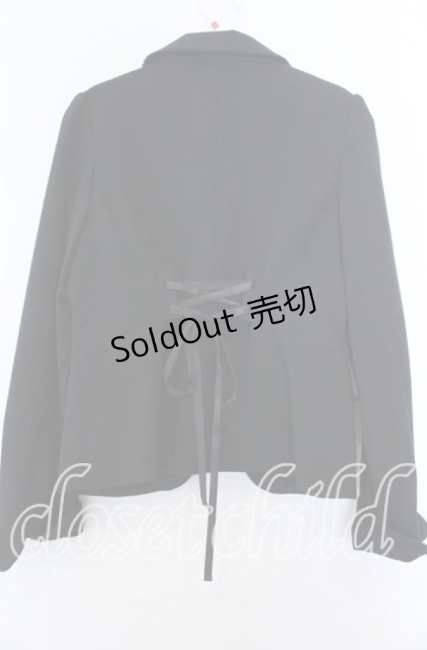 画像2: axes femme / ベストレイヤードジャケット Ｍ クロ O-25-11-07-076-AX-JA-IG-OS (2)