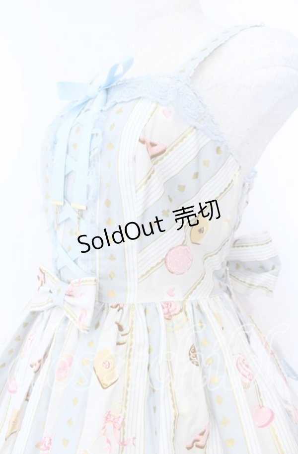 画像2: Angelic Pretty / Wonder Partyシャーリングジャンパースカート  サックス O-25-11-07-007-AP-OP-IG-OS (2)