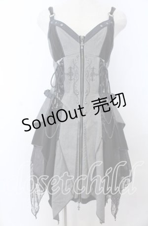 画像: Ozz Croce / Garden of Fallen Angel ビスチェワンピース  ブラック O-25-11-07-080-OO-OP-OW-OS