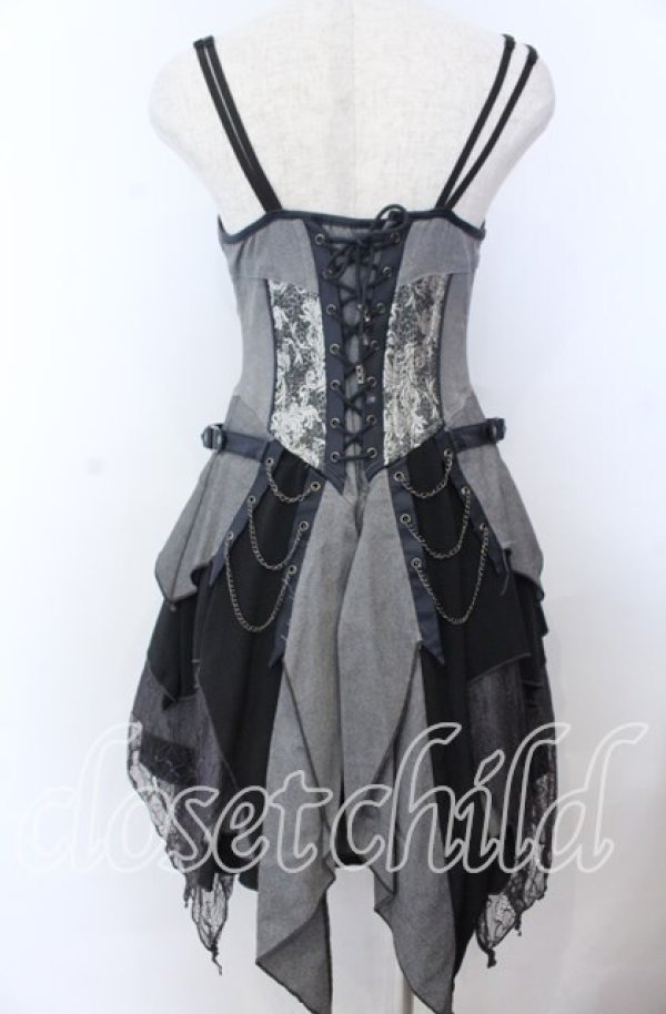 画像3: Ozz Croce / Garden of Fallen Angel ビスチェワンピース  ブラック O-25-11-07-080-OO-OP-OW-OS (3)