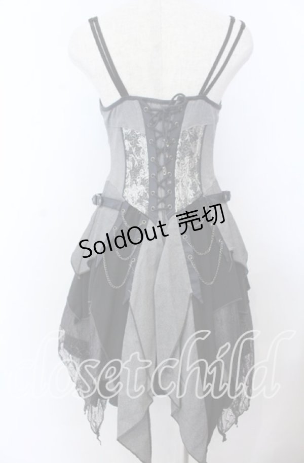 画像3: Ozz Croce / Garden of Fallen Angel ビスチェワンピース  ブラック O-25-11-07-080-OO-OP-OW-OS (3)