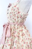 画像2: metamorphose / Floralブーケヨーク切替ジャンパースカート  アイボリー O-25-11-07-081-ME-OP-OW-OS (2)